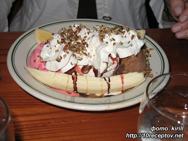 Банановый десерт с мороженым (BANANA SPLIT) Банановый десерт с мороженым (BANANA SPLIT)