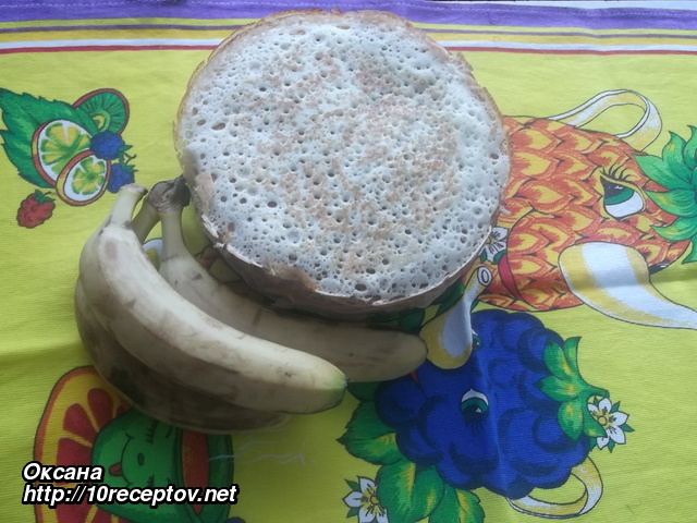 Блины с бананами Блины с бананами