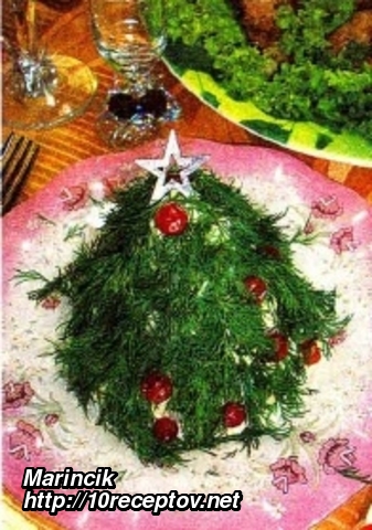 Салат "Ёлочка" Салат "Ёлочка"