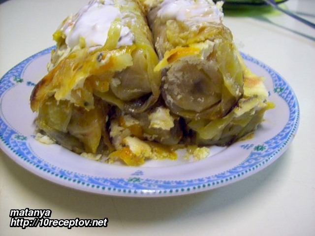 Голубцы фаршированные овощами Голубцы фаршированные овощами