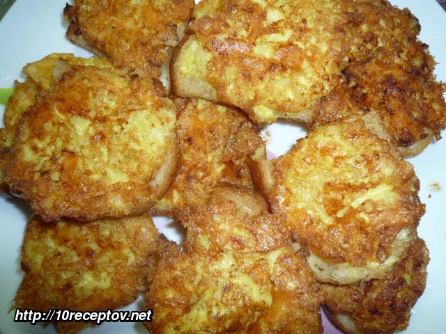 Горячие бутерброды с сыром и луком Горячие бутерброды с сыром и луком