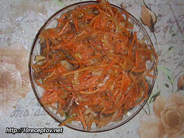 `Хе` из моркови с мясом `Хе` из моркови с мясом