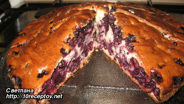 Кекс с лимоном и черникой Кекс с лимоном и черникой