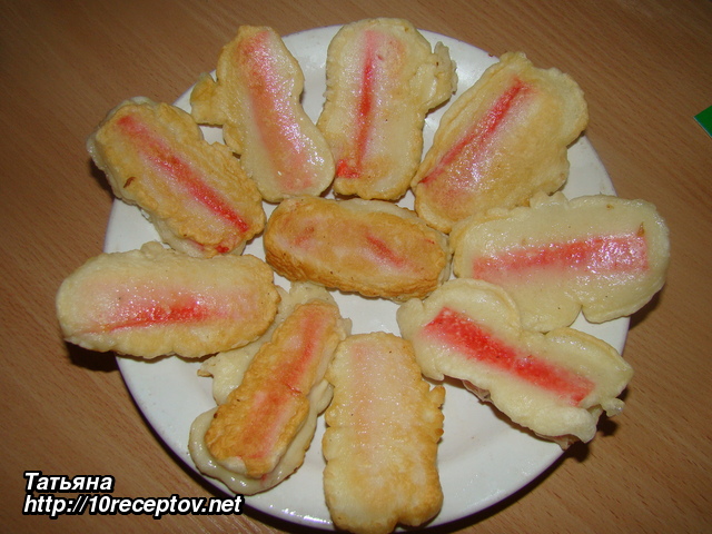 Крабовые палочки в кляре Крабовые палочки в кляре