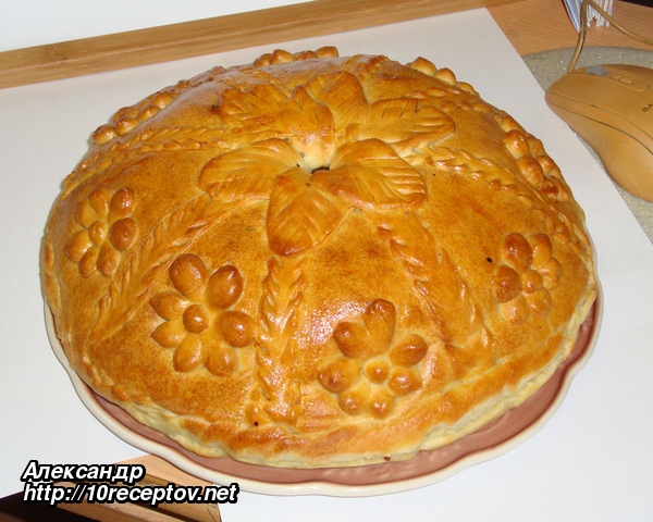 Курник (Русский слоеный пирог) Курник (Русский слоеный пирог)