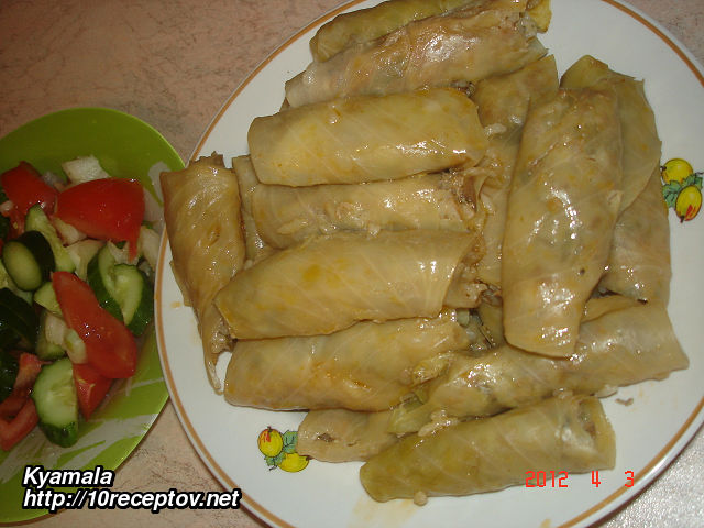 Кялям долмасы (долма из капусты) Кялям долмасы (долма из капусты)