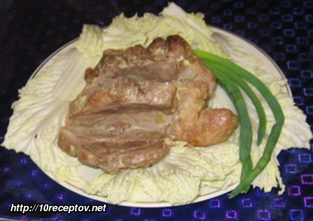 Мясо маринованное запеченное в фольге Мясо маринованное запеченное в фольге