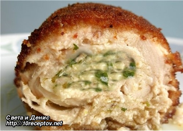 Рулетики куриные с сыром Рулетики куриные с сыром