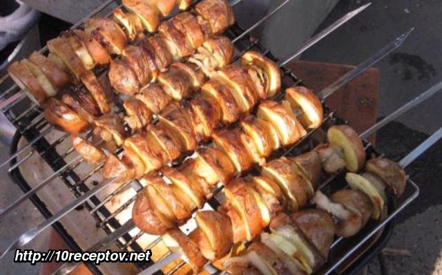 Шашлык из картофеля - 2 Шашлык из картофеля - 2