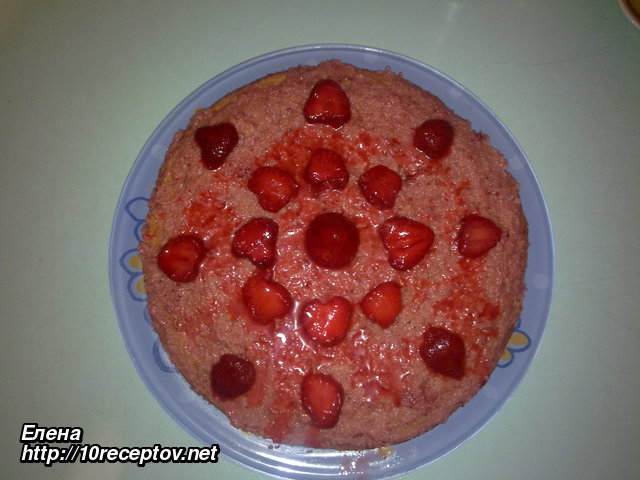 Торт с клубникой Торт с клубникой